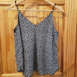 Black and White Floral Top